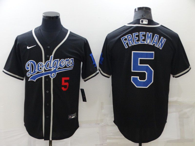 Men Los Angeles Dodgers #5 Freddie Freeman Black Nike Game 2022 MLB Jerseys->detroit tigers->MLB Jersey